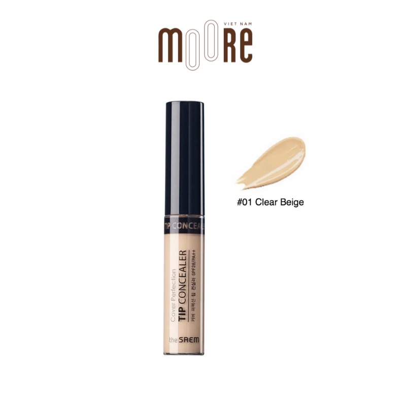Kem che khuyết điểm The Saem Cover Perfection Tip Concealer SPF28 PA++ 6.5g