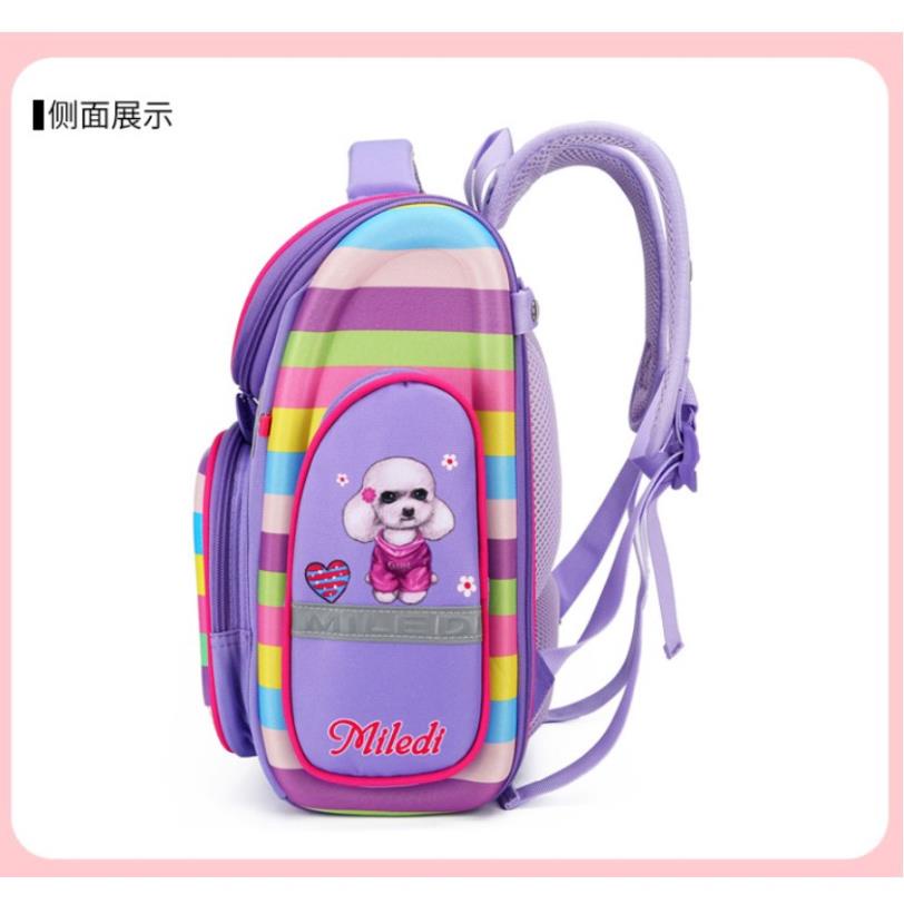 Cặp đi học nữ nam cấp 1, balo cho bé trai gái đi học tiểu học chống gù, chống nước