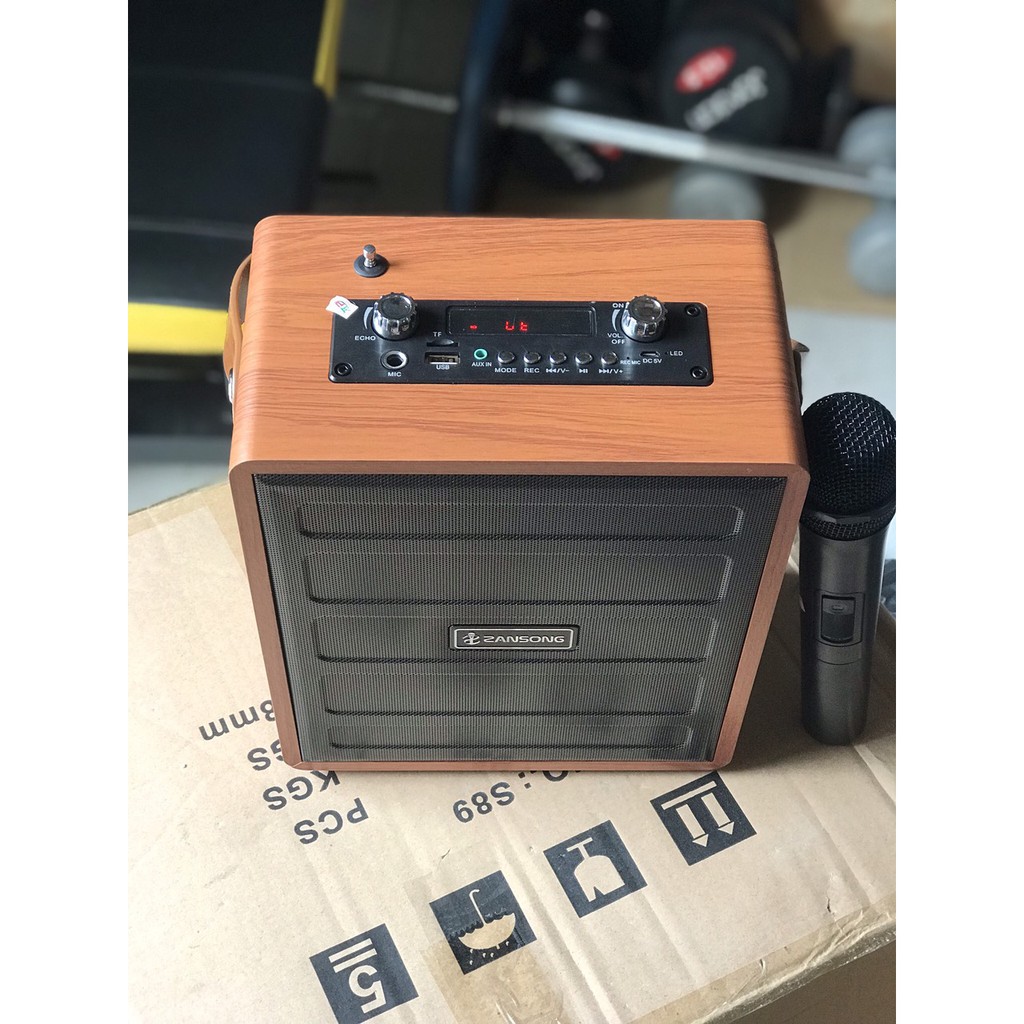 Loa Karaoke Bluetooth Zansong S89, mic ko dây