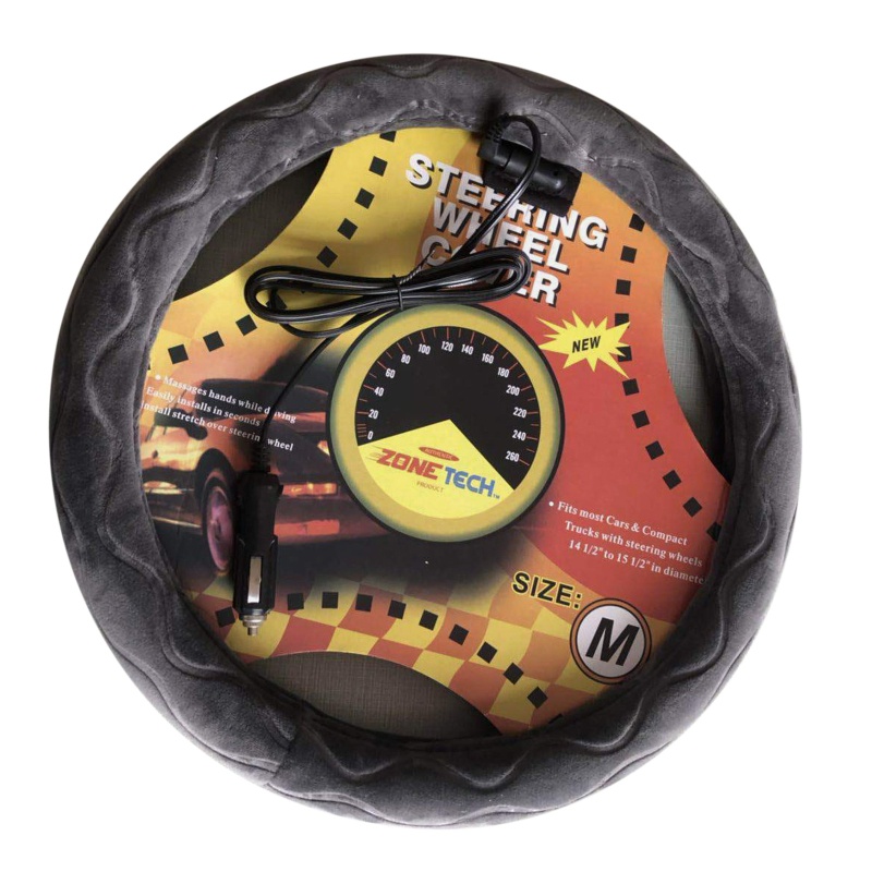 Vỏ Bọc Vô Lăng Xe Hơi Bằng Da Lộn 38cm Cho DC 12V Redefine Sty