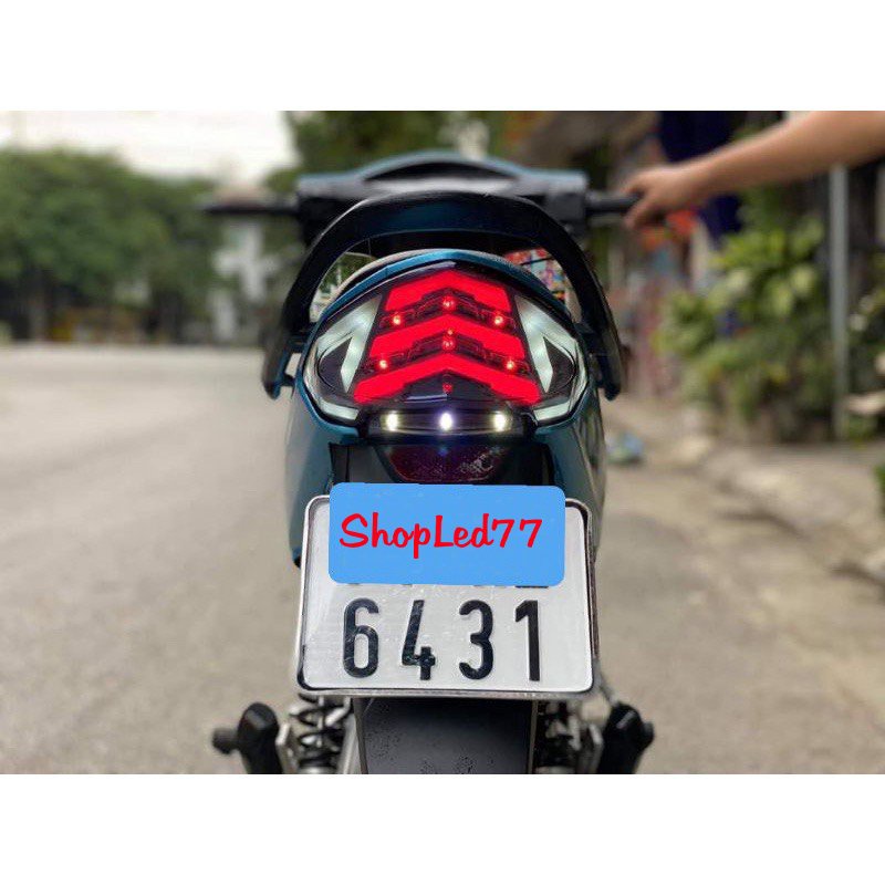 Cụm Đèn Hậu Led Lắp Xe WAVE A 50cc/100cc - WS - RS - Có Kèm Rắc