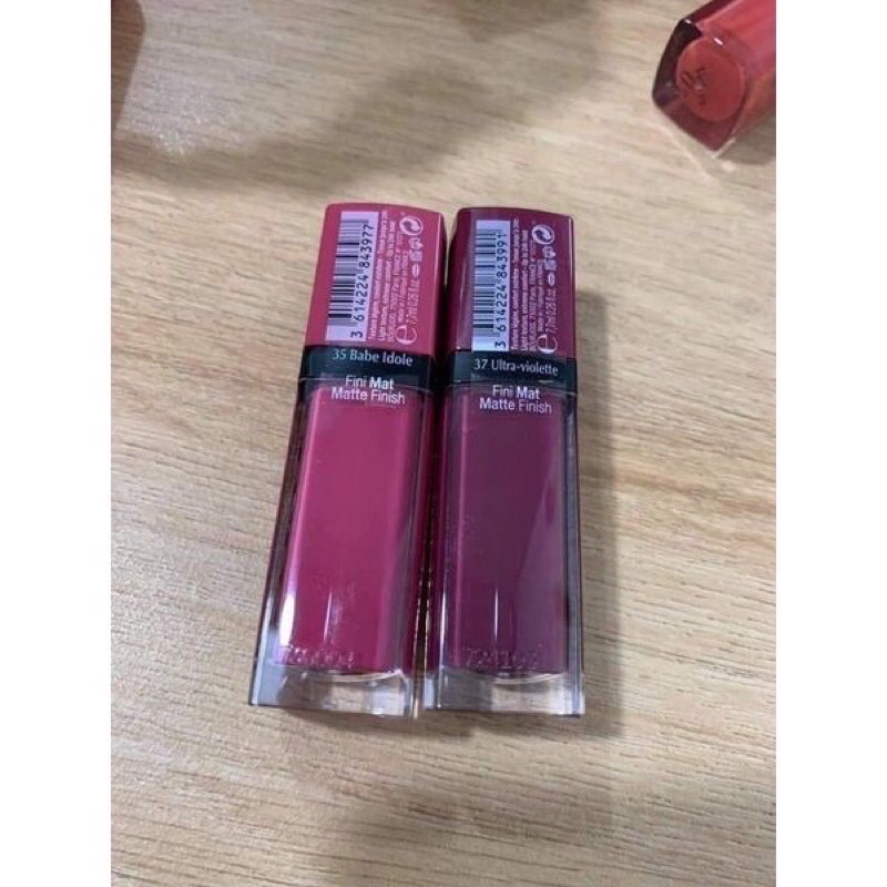 Son Bourjois velvet 37 tím đỏ mận