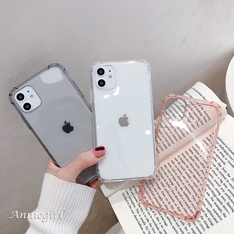 Ốp điện thoại TPU mềm trong suốt bảo vệ toàn diện 4 góc cho IPhone 11 Pro Max 6s 7 8 Plus XS Max XR | BigBuy360 - bigbuy360.vn