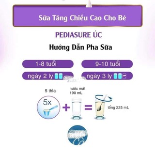 Sữa bột Pediasure Úc 850gr