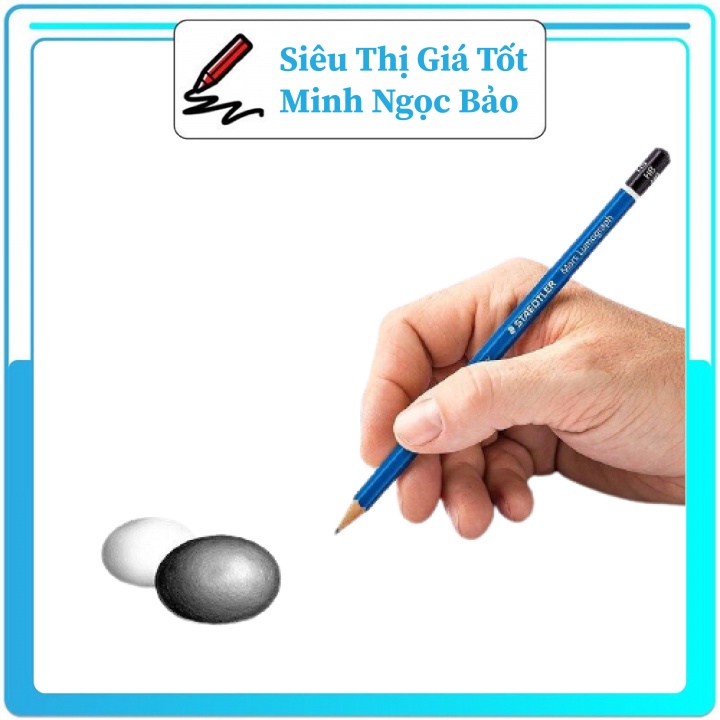 Bút Chì Vỏ Xanh Đức Sịn Hộp 12 Cái, Nét Đẹp, Không Lem Không Trôi