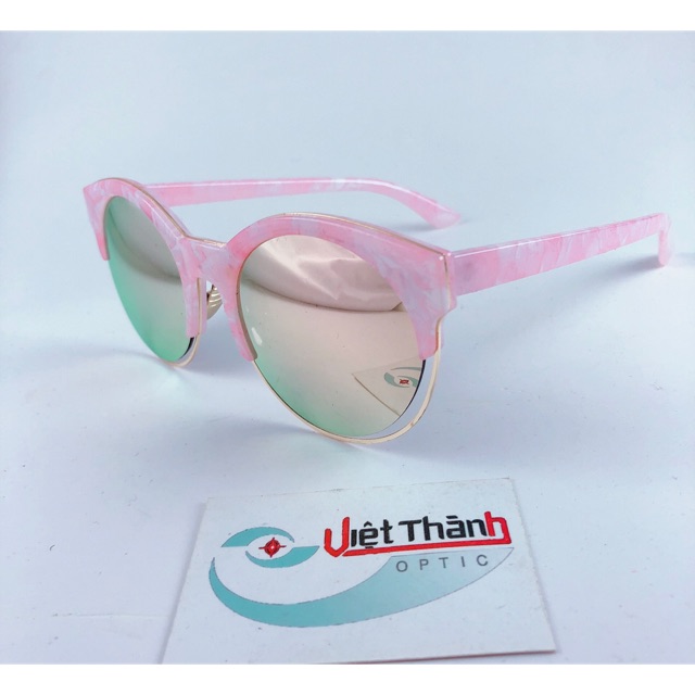 mắt Kính râm vân đá hồng cho nữ kính mát chống uv chuẩn hàng độc