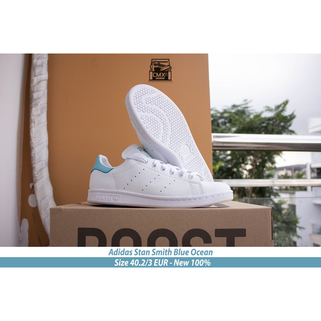 😘 [ HÀNG CHÍNH HÃNG ] Giày Adidas Stan Smith Ocean Blue ( EF4480 ) - REAL AUTHETIC 100%