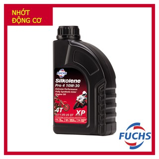 [Chính hãng] Nhớt tổng hợp Fuchs Silkolene Pro 4 10W30 XP (Chai 1 Lít) - Nhập khẩu UK