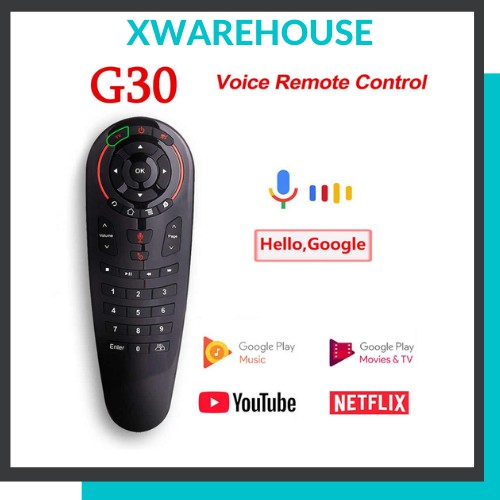 Remote smart tivi tìm kiếm giọng nói Air Mouse Remote Voice G30, điều khiển chuột bay đa năng