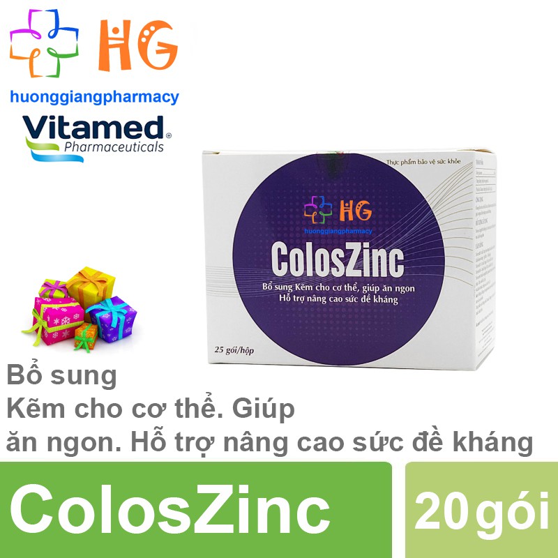 ColosZinc - Bổ sung Kẽm cho cơ thể, giúp ăn ngon. Hỗ trợ tăng đề kháng Hộp thumbnail
