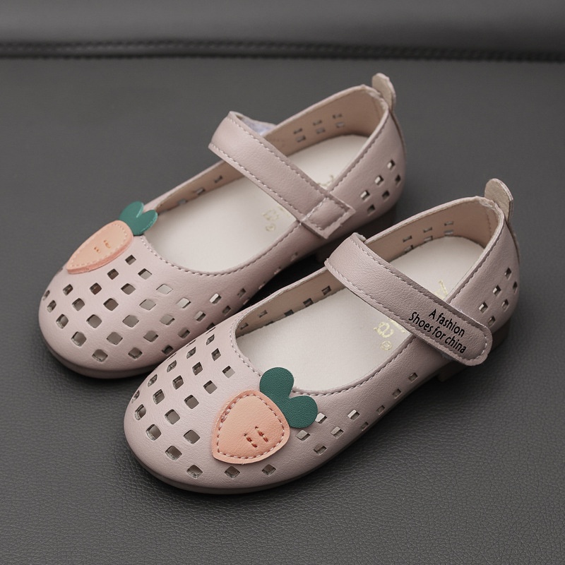 Giày Búp Bê Da Đế Mềm Kiểu Công Chúa Dễ Thương Cho Bé Gái