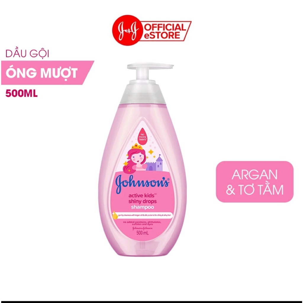 Dầu gội óng mượt Johnson's cho bé gái 500ml