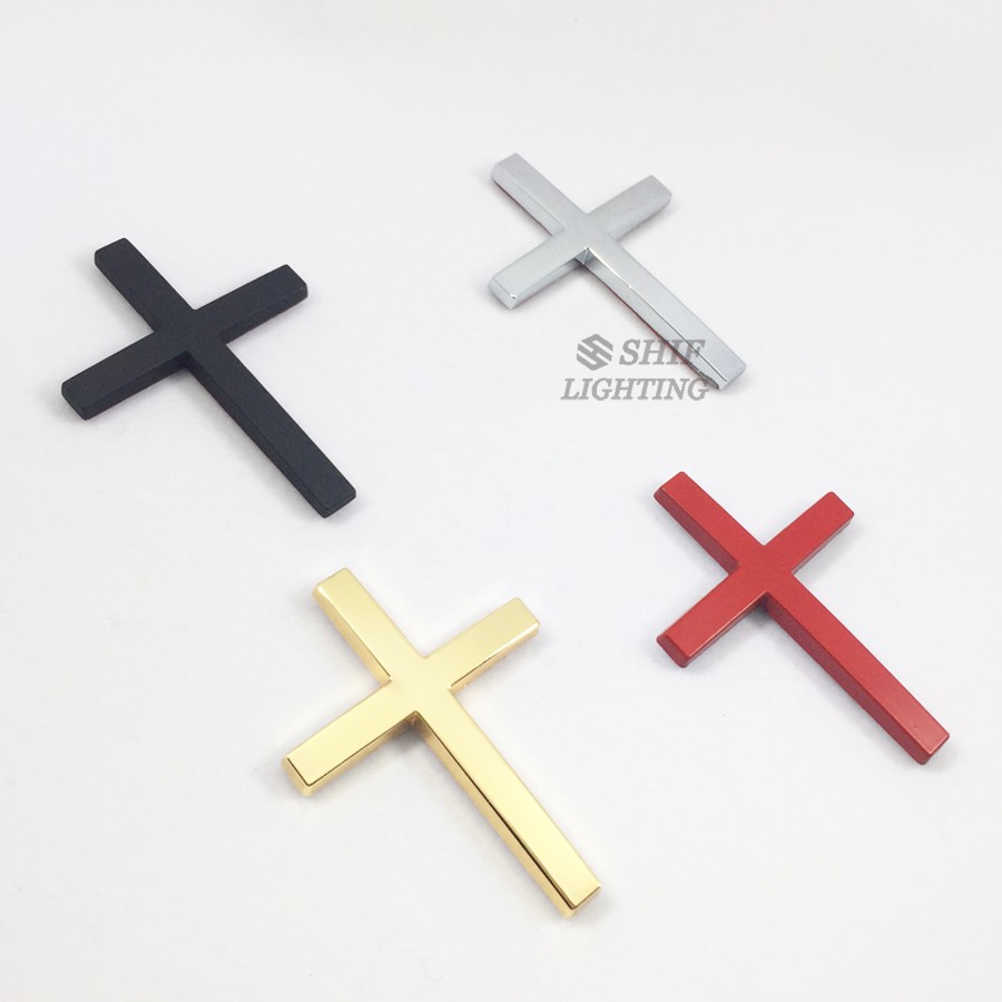 Miếng dán kim loại trang trí thân xe hơi/xe tải hình chữ thập