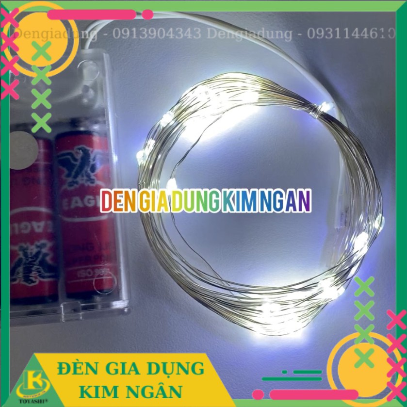 Dây Đèn Led Đom Đóm Trang Trí 5m/10m Ánh Sáng Trắng