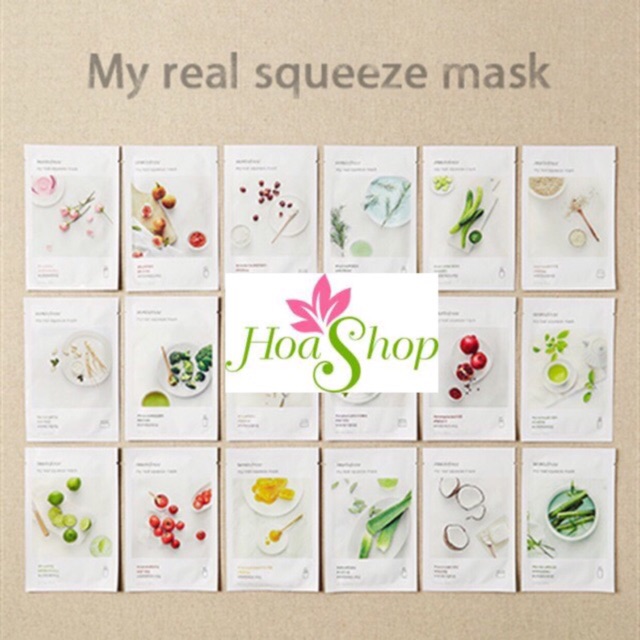 Mặt nạ giấy Innisfree My Real Squeeze Mask (New 2017)