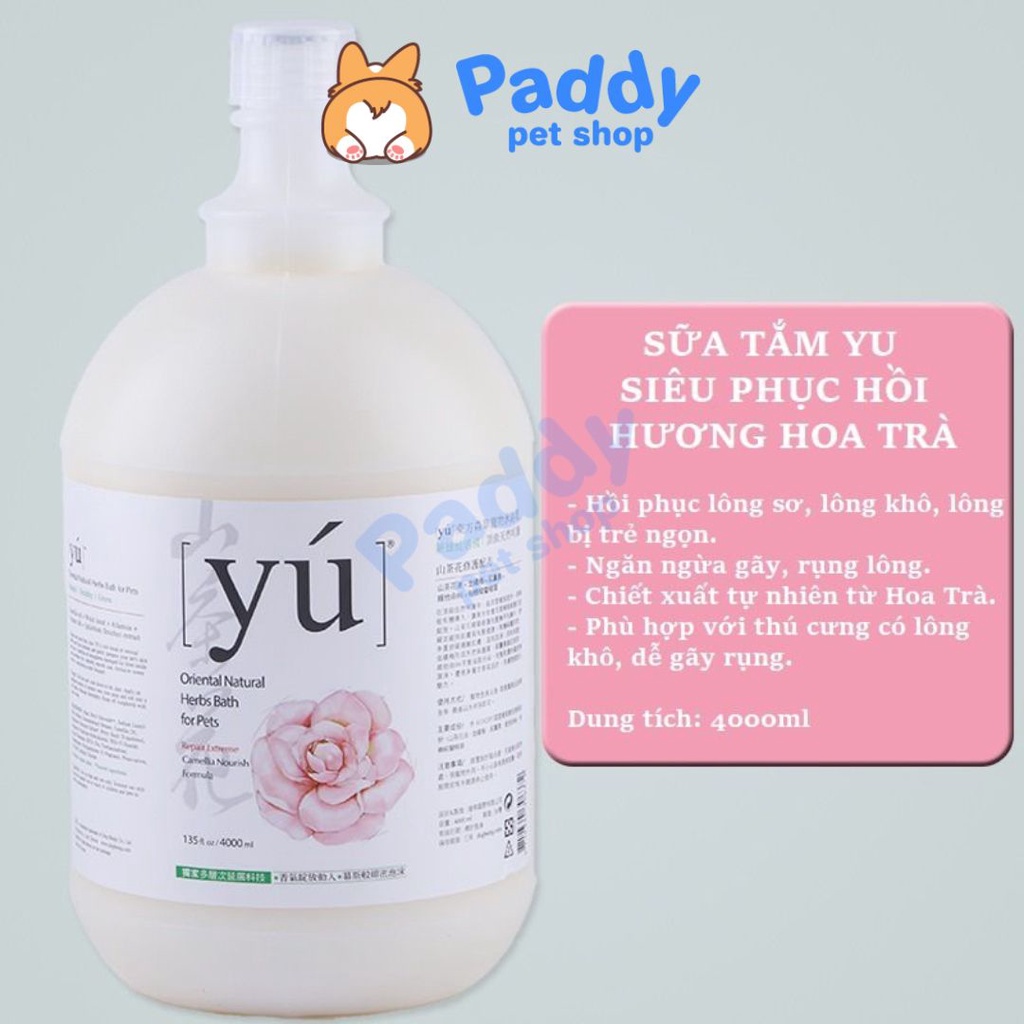 [Bình 4 Lít] Sữa Tắm Nước Hoa Yú Siêu Lưu Hương (Nhập khẩu Đài Loan)