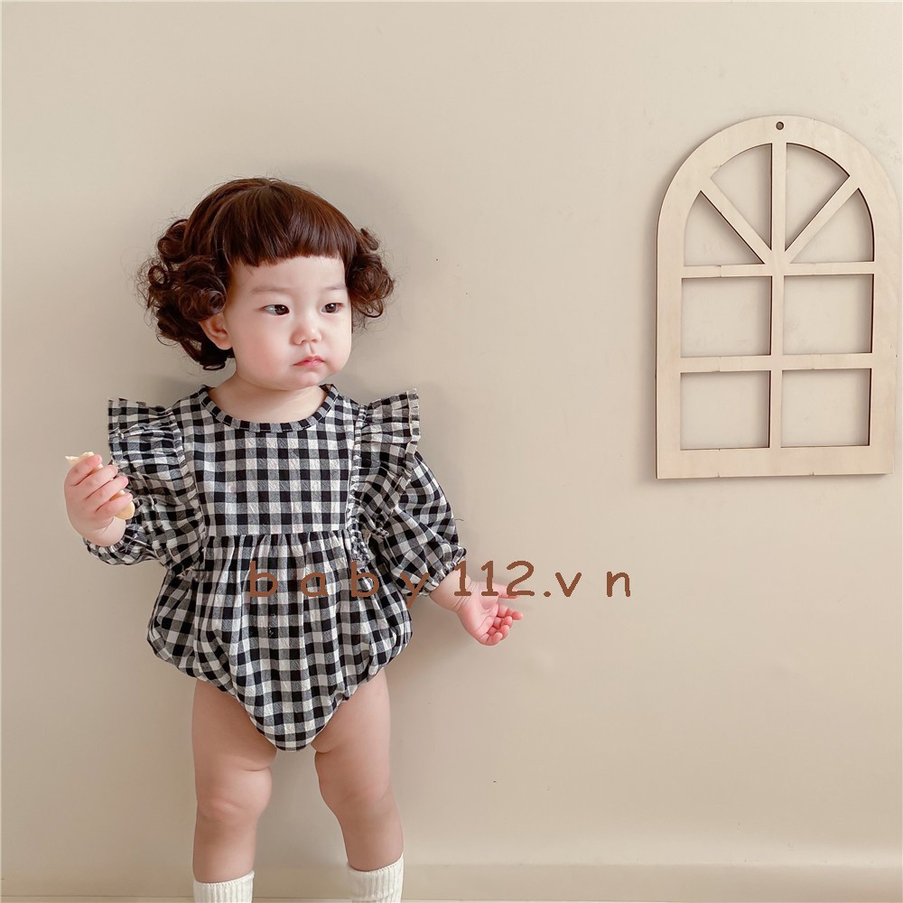 Áo liền quần dài tay bé gái sơ sinh kèm mũ, bodysuit dài tay  bé gái sơ sinh kèm mũ, 3 tháng, 6 tháng, 1 tuổi, 2 tuôi