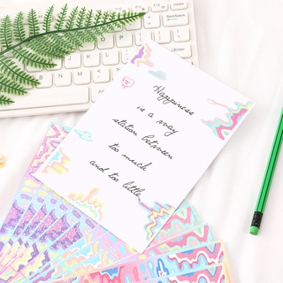 Flash color gradient ripple stickers star chasing glitter stickers