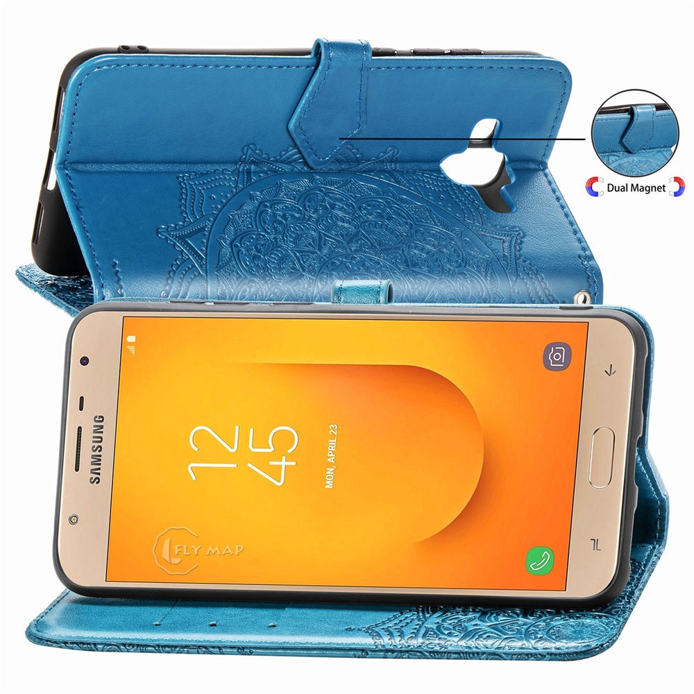 Bao Da Nắp Gập Phong Cách Retro Cho Samsung J7 Duo 7j J720 Galaxy J7duo 2018 Sm J720f J720f / Ds