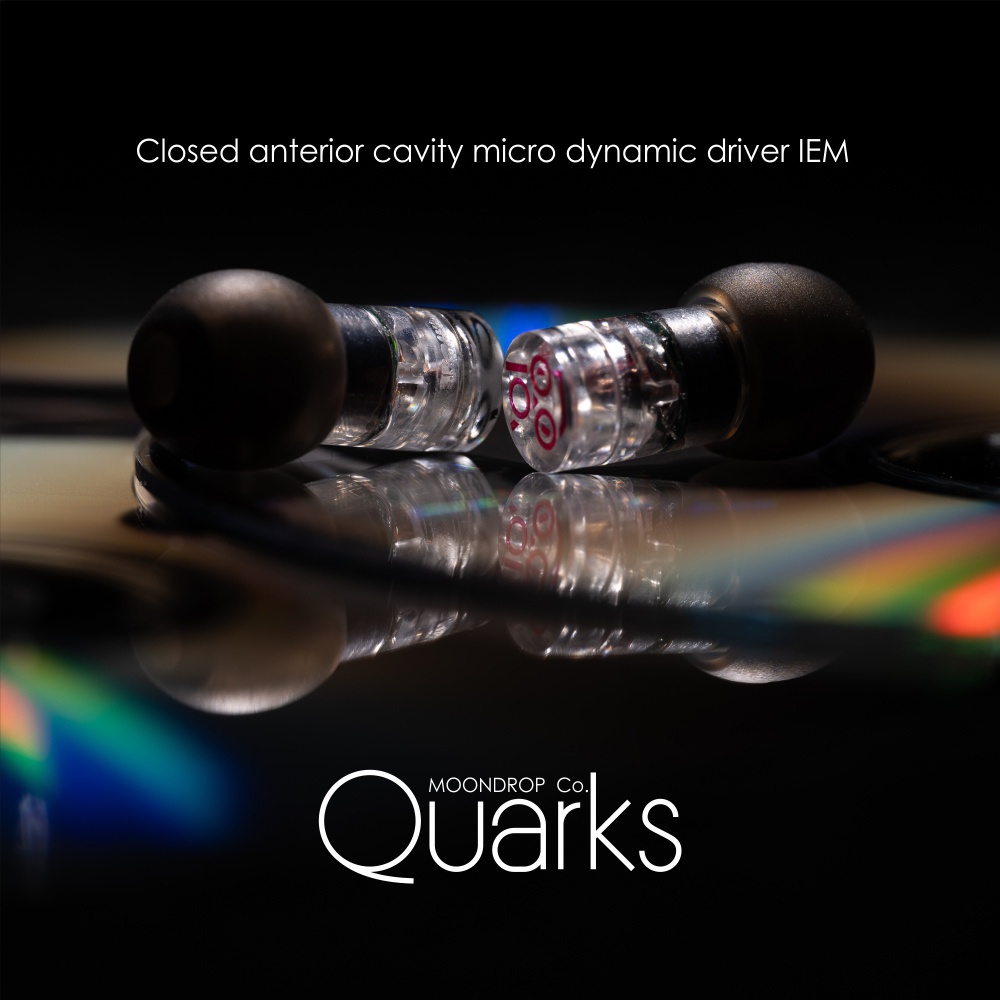 Tai nghe động MoonDrop Quarks Dynamic Driver Earbuds micro 6mm IEM hiệu suất cao