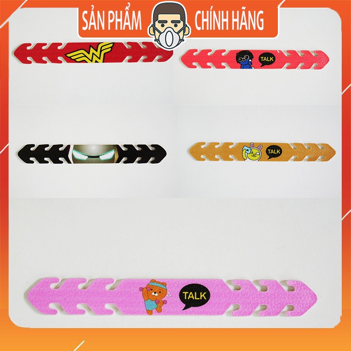 Đai đeo khẩu trang nhiều họa tiết chất liệu giả da cho người lớn trẻ em