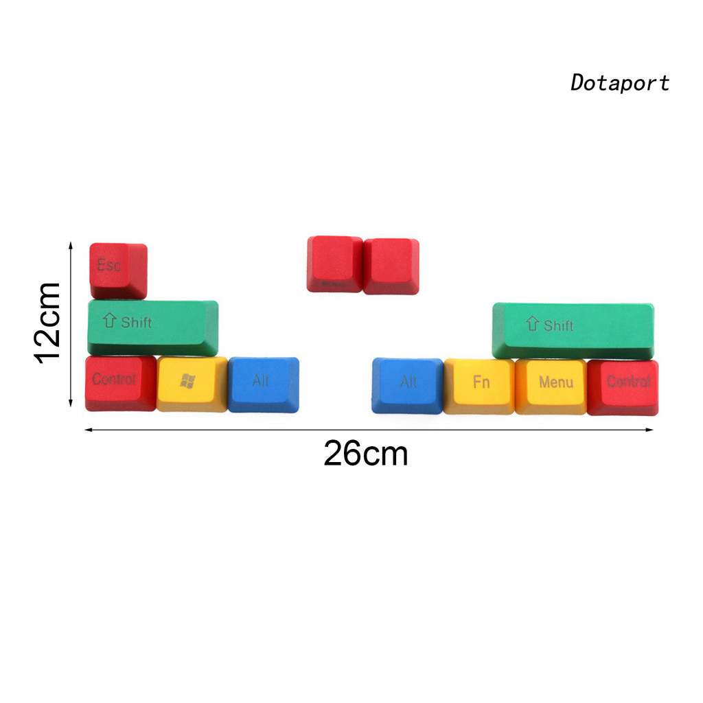 Bộ 12 keycap nhẹ nhiều màu cho bàn phím cơ
