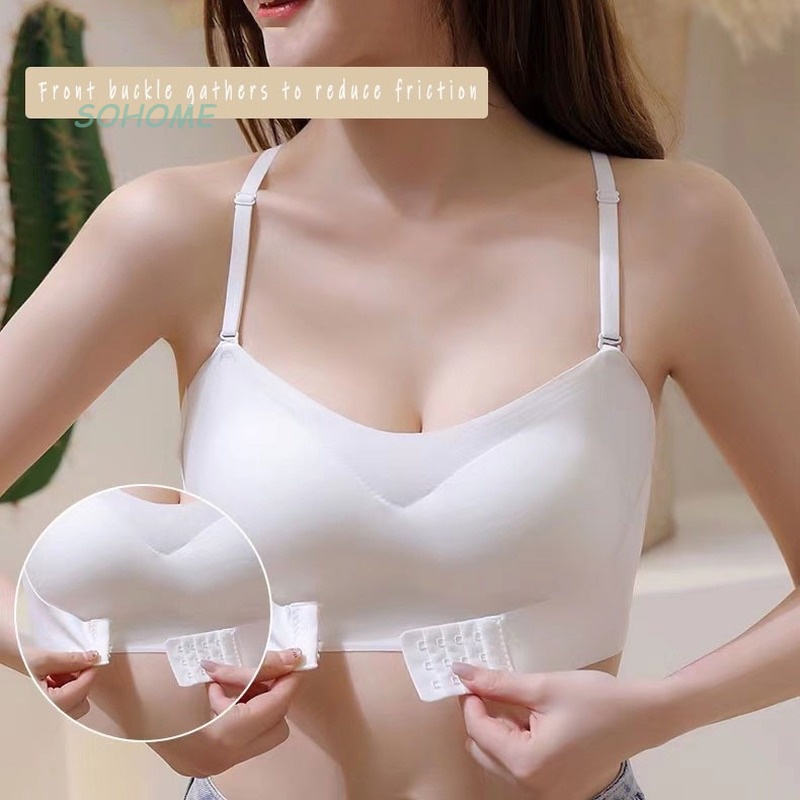 Áo ngực quây kKhóa trước liền mạch gom ngực chống lộ chống trượt vô hình cho nữ