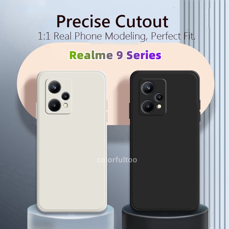 Ốp Điện Thoại Silicon Dẻo Vuông Bảo Vệ Camera Cho Realme 9i 9 Pro Plus 9Pro+ Realme9 4G 5G Realme 9 Pro