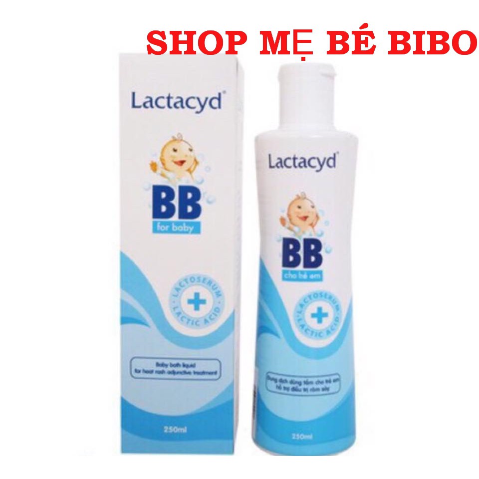 Sữa Tắm Gội Trẻ Em Lactacyd Bb Giảm Rôm Sảy &amp; Hăm Kẽ Vượt Trội 250ml/chai