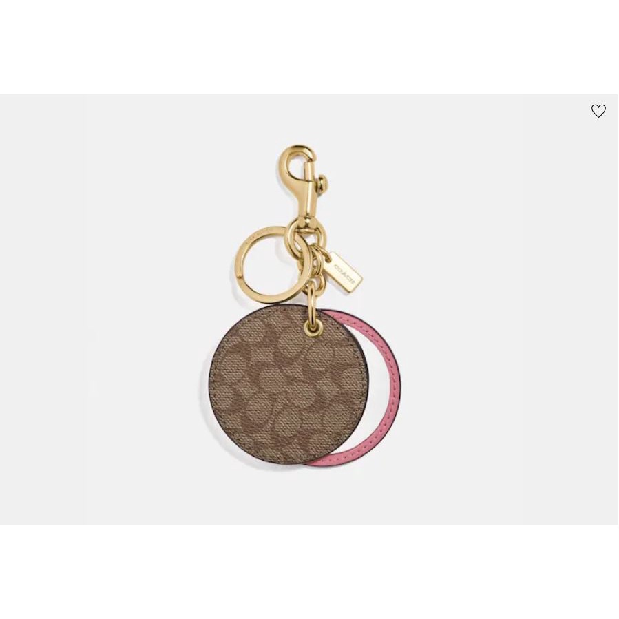 Móc khóa Coach Mirror Bag Charm In Signature Canvas