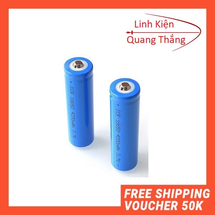 Pin Li-on 18650 dung lương 4200mAh dòng xả 10C(loại tốt)