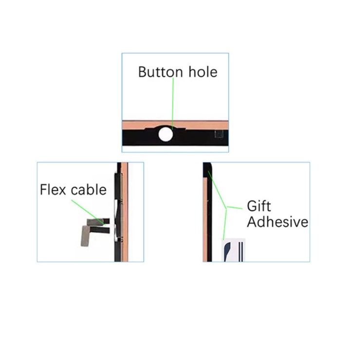 Màn Hình Cảm Ứng Có Keo Flex Thay Thế Cho Máy Tính Bảng iPad 9.7 2017 iPad 5th A1822 A1823
