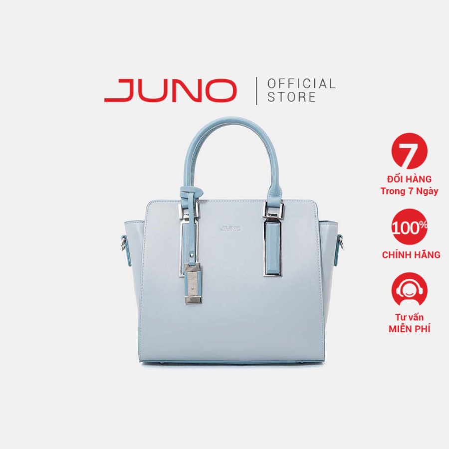 Túi Xách Trung Nữ Thời Trang JUNO Tote Charm Trang Trí Phối 2 Màu TXT220