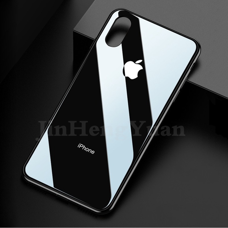 Ốp lưng mặt kính cường lực chất lượng cao dành cho IPhone 6 6S 7 8 Plus X XS MAX XR 11 Pro MAX