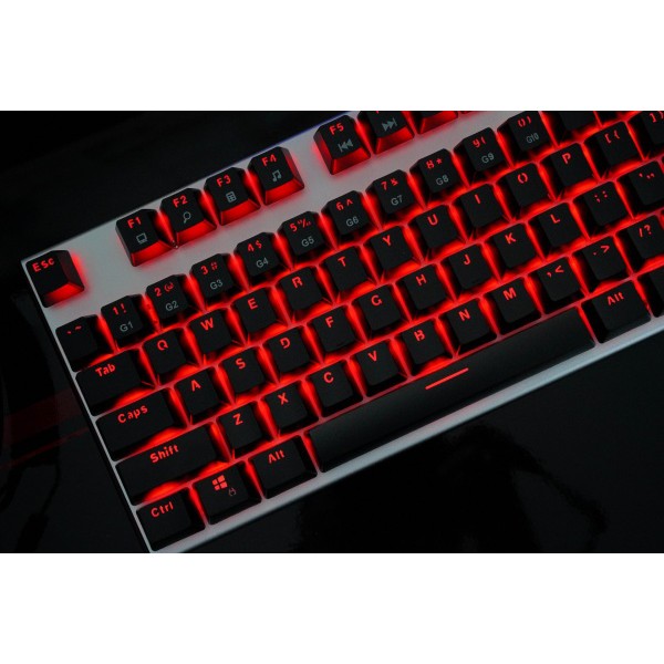 Bàn phím cơ EDRA EK3087 - Siêu phẩm năm 2020 - Led màu xanh dương 10 chế độ - Khung kim loại chống giật - Bảo hành 2 năm