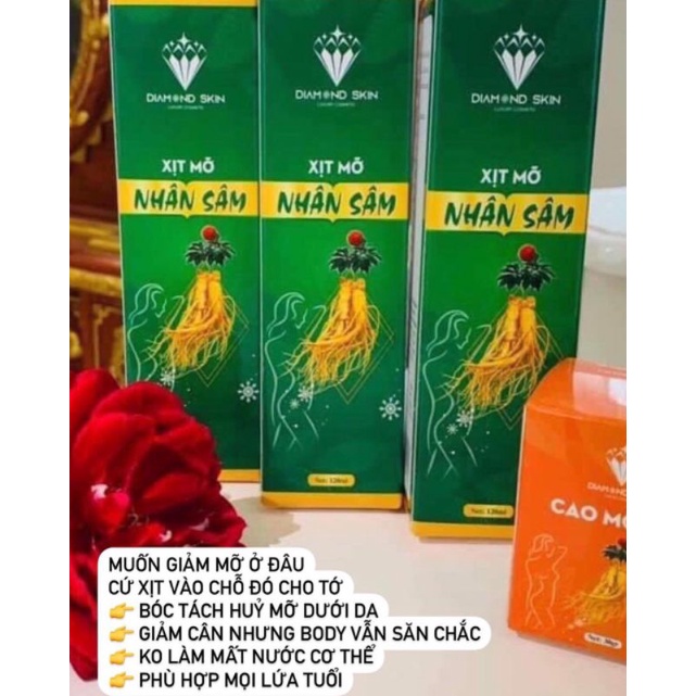 XỊT HỦY MỠ NHÂN SÂM (1chai)