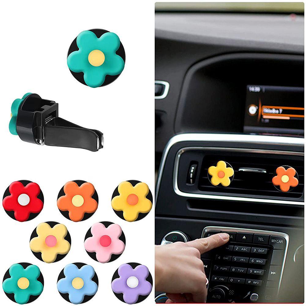 MAG Phụ Kiện Trang Trí Máy Điều Hòa Xe Hơi DIY Hình Hoa Cúc Xinh Xắn