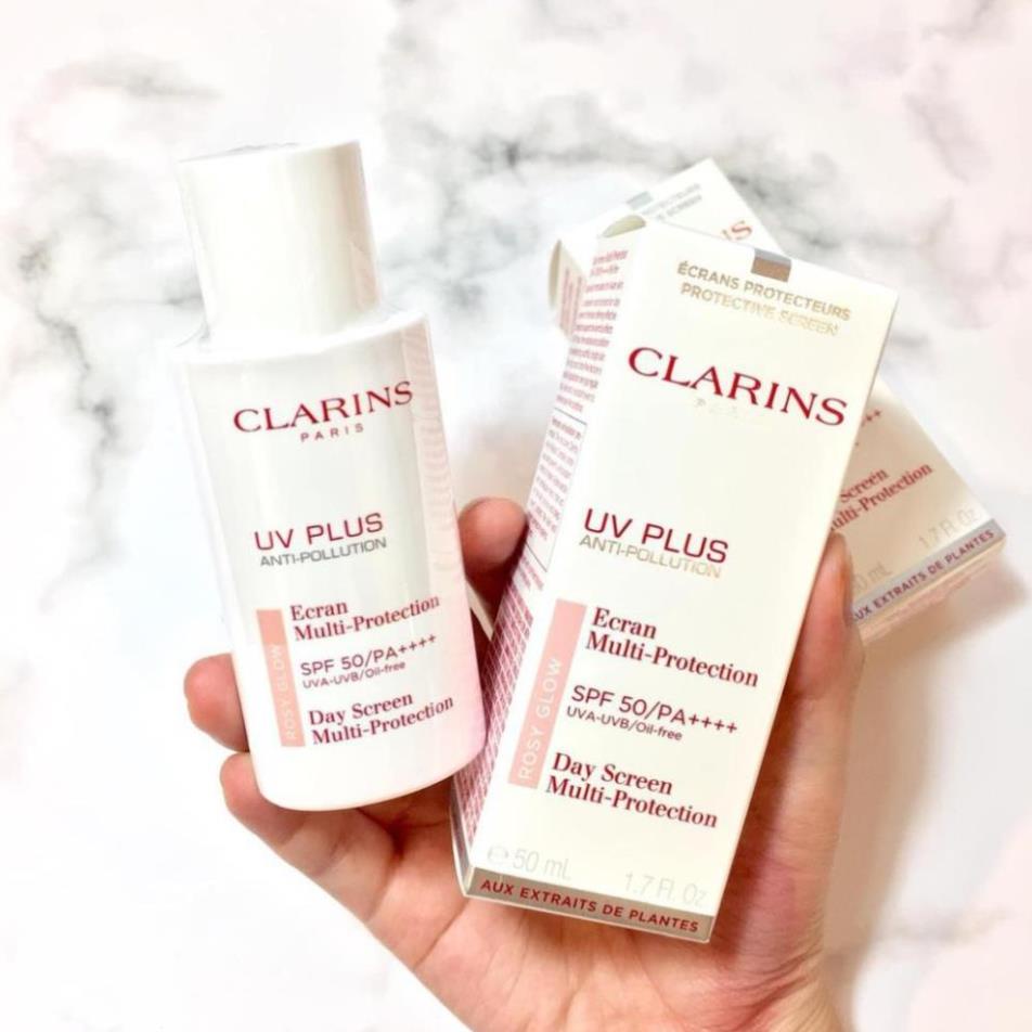 Kem chống nắng Clarins UV Plus SPF50 50ml màu Rosyglow 50ml - Donna.cosmetics