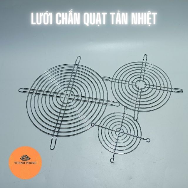 Lưới Bảo Vệ Quạt Tản Quạt Hút Mạ Crom 9cm 13cm 17,5cm