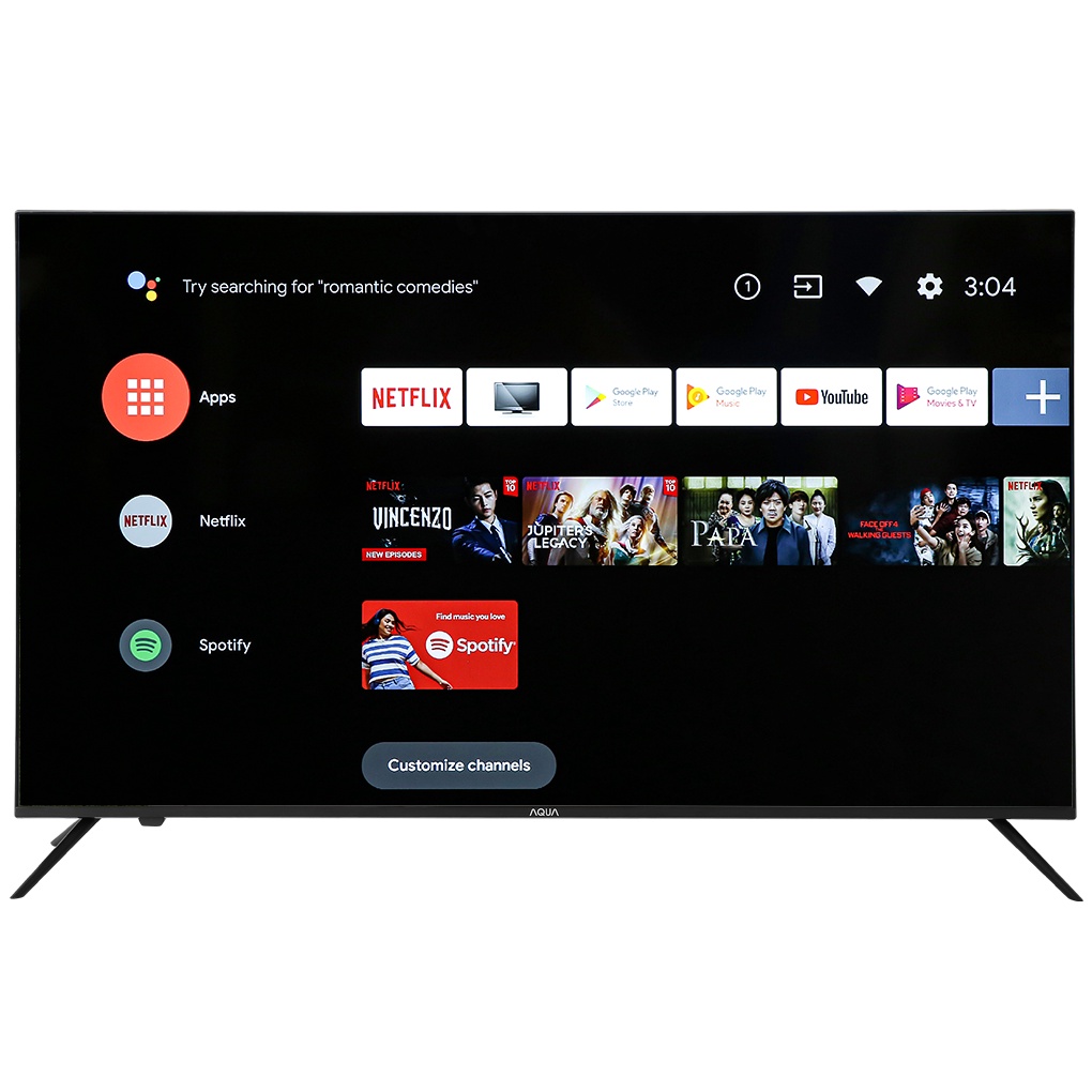 Android Tivi AQUA 4K 50 inch LE50AQT6600UG - Điện Máy Duy HCM