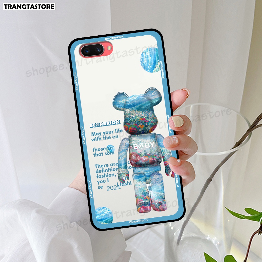 Ốp Oppo A3s / A1k in hình gấu Bearbrick,Mountain,xanh,đen,đỏ giá rẻ