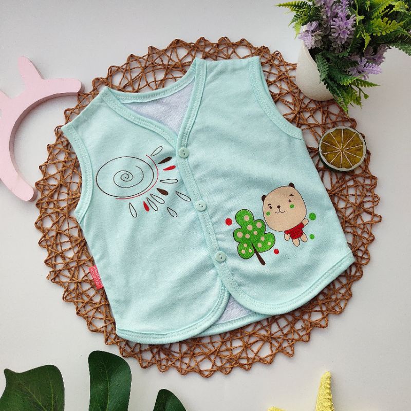 Áo Gile Cotton Hè Thu 2 Lớp Cho Bé 3-10kg, GLM