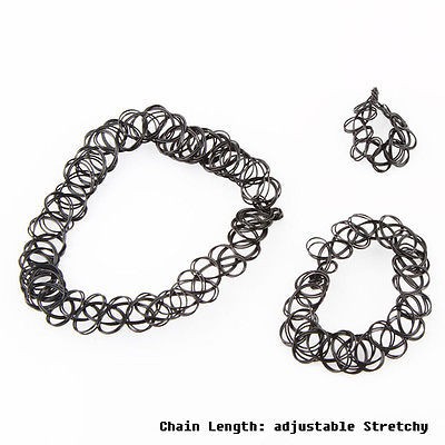 flowersqueen Vòng cổ choker co dãn phong cách Retro Gothic