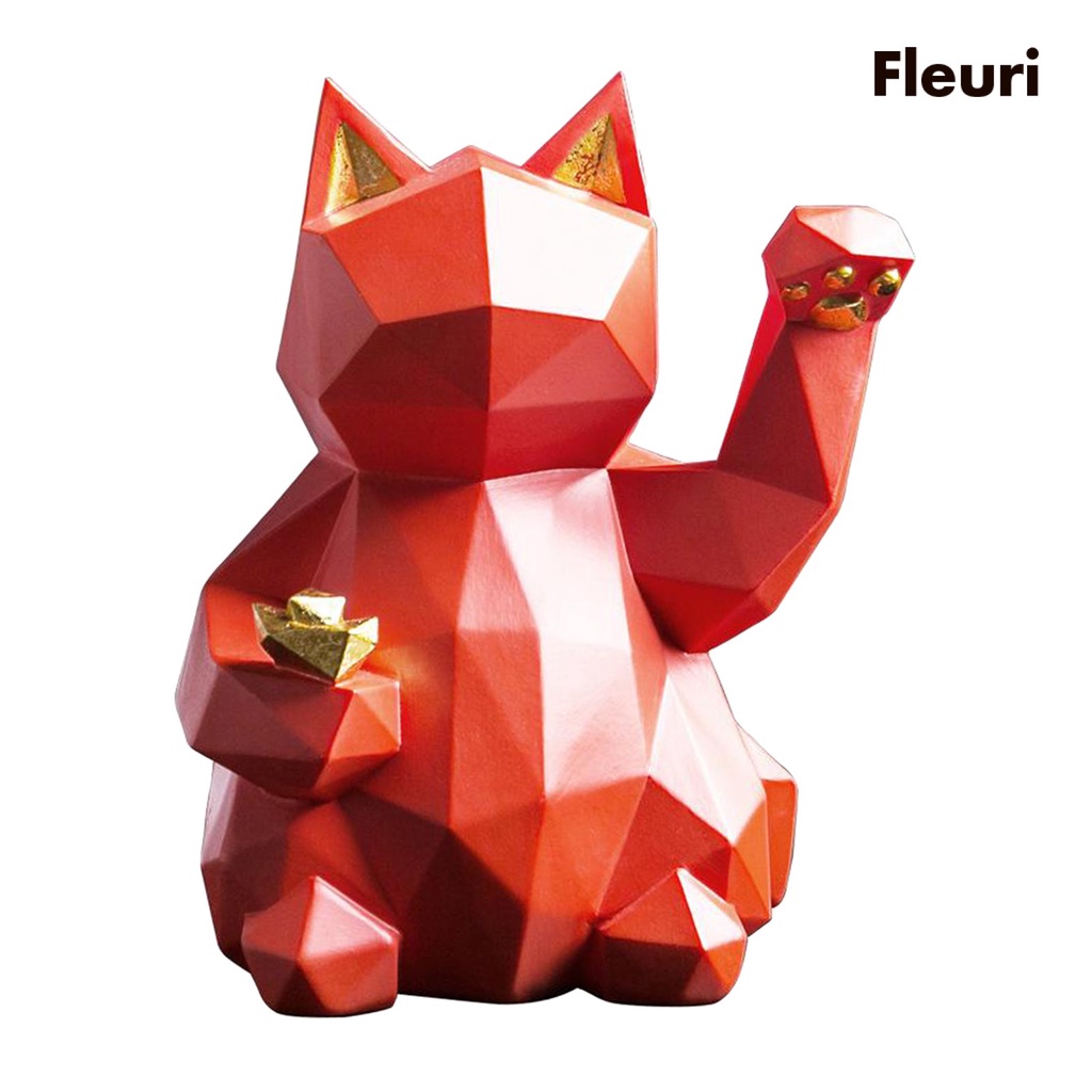 Tượng Mèo May Mắn Trang Trí Nội Thất