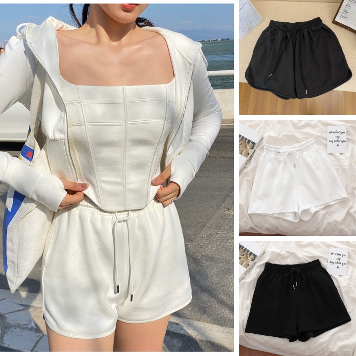 Quần đùi nữ short mặc nhà đi chơi chất nỉ cotton dầy dặn thoáng mát mẫu mới 2022 quần đùi thể thao