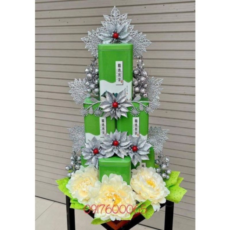 sét đồ trang trí cháp bánh kẹo nước tết
