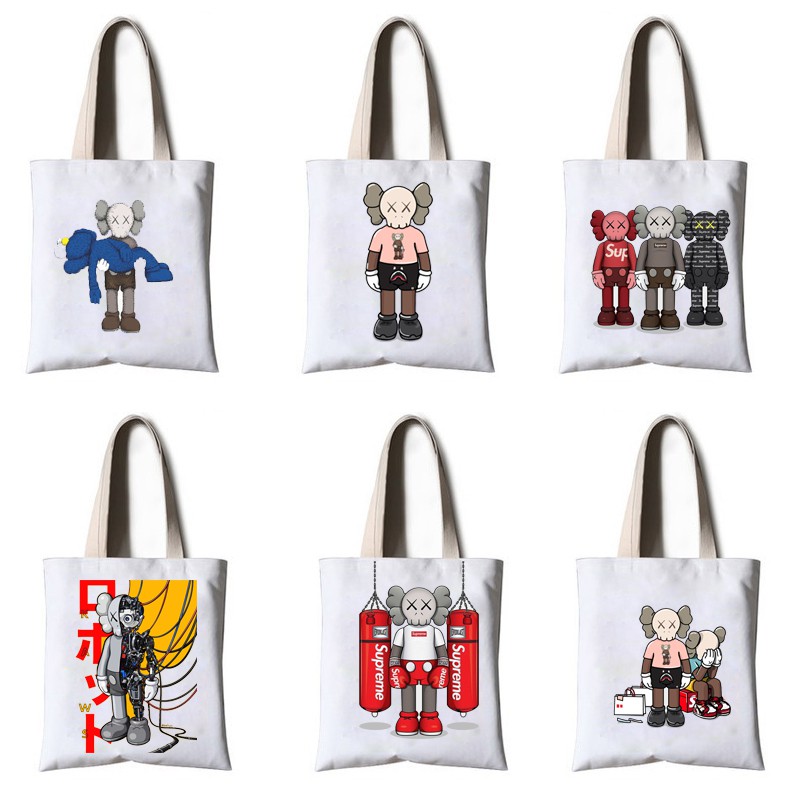 Túi tote hổ mập TT29  kaws cute dễ thương hoạt hình thần tượng hoạt hình