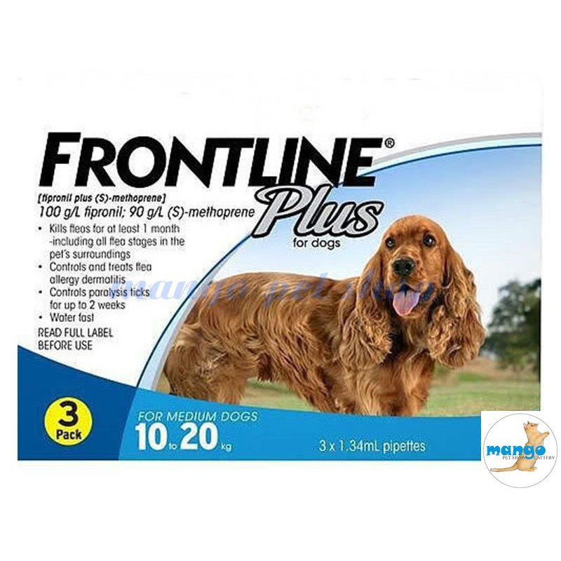 Thuốc Nhỏ Gáy Trị Ve Rận Frontline Plus Cho chó ( 10-20KG)