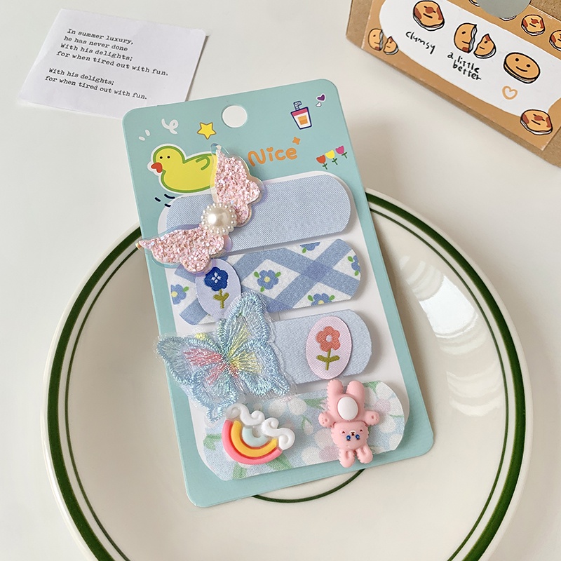 Miếng Dán Tóc Gãy / Cố Định Tóc Mái Dễ Thương Cho Bé Gái