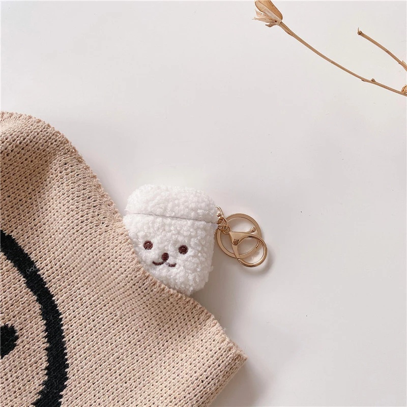 Vỏ Bảo Vệ Hộp Sạc Tai Nghe Bluetooth Airpods 1 2 Pro Bằng Vải Bông Hình Chú Chó Teddy